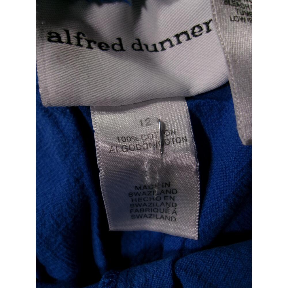 Alfred Dunner Pants Womens 12 Blue Classic Capsule Everyday Casual Relaxed Fit - Picture 9 of 13